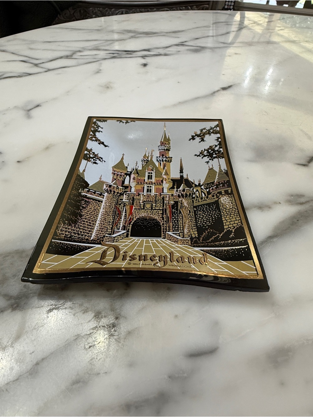1960’s Disneyland Decorative Castle Trinket Dish by Houze Art made in USA - Picture 6 of 12